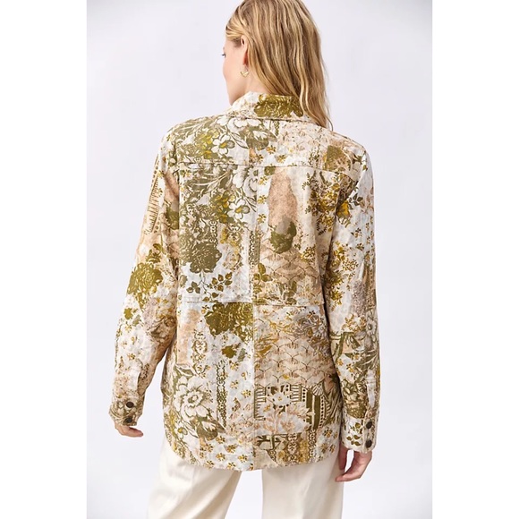 NWT ANTHROPOLOGIE PILCRO THE FIELDER DENIM SHIRT JACKET - Picture 6 of 6